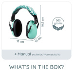 Alecto Vauvojen ja pikkulasten korvaläpät Vihreä