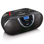 Lenco Kannettava DAB+- ja FM-radio CD-kasetilla ja Bluetoothilla Musta