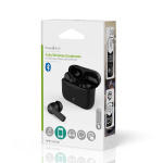 Nedis Täysin langaton Kuulokkeet | ENC (Environmental Noise Cancelling) | Bluetooth® | Suurin akun toistoaika: 24 tuntia | Kosteusohjaus | Latauskotelo | Langaton latausalusta | Sisäänrakennettu mikrofoni | Tuki ääniohjaukselle | Vastamelutoiminto | IPX4 