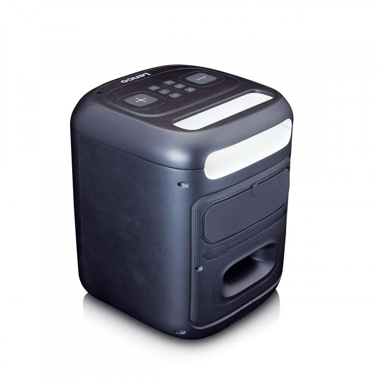 Lenco Pienikokoinen IPX4 Bluetooth® -juhlakaiutin, jossa on langaton mikrofoni