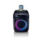 Lenco Pienikokoinen IPX4 Bluetooth® -juhlakaiutin, jossa on langaton mikrofoni
