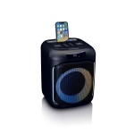 Lenco Pienikokoinen IPX4 Bluetooth® -juhlakaiutin, jossa on langaton mikrofoni