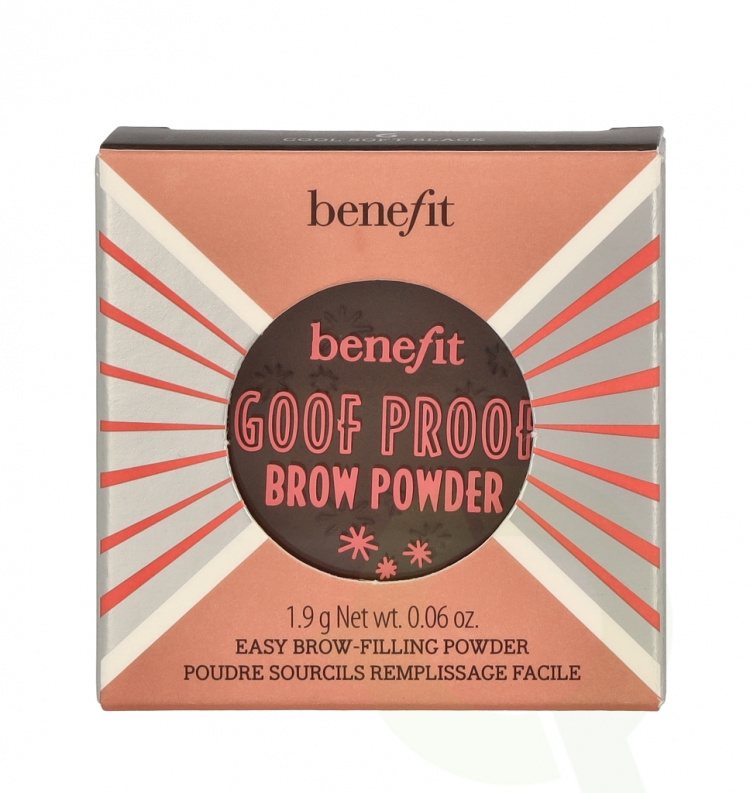 Benefit Goof Proof Brow Powder 1,9 g 6 Cool Soft Black - kulmakarvapuuteri