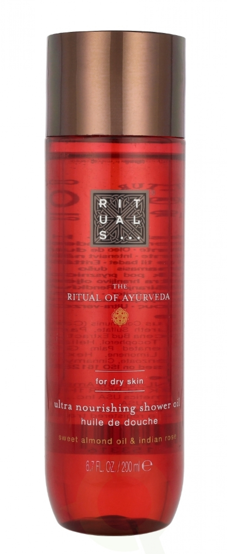 Rituals Ayurveda Ultra Nourishing Shower Oil 200 ml Sweet Almond Oil & Indian Rose