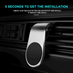 Maxlife MXCG-13 - Magneettinen autoteline tuuletusritilälle, hopea