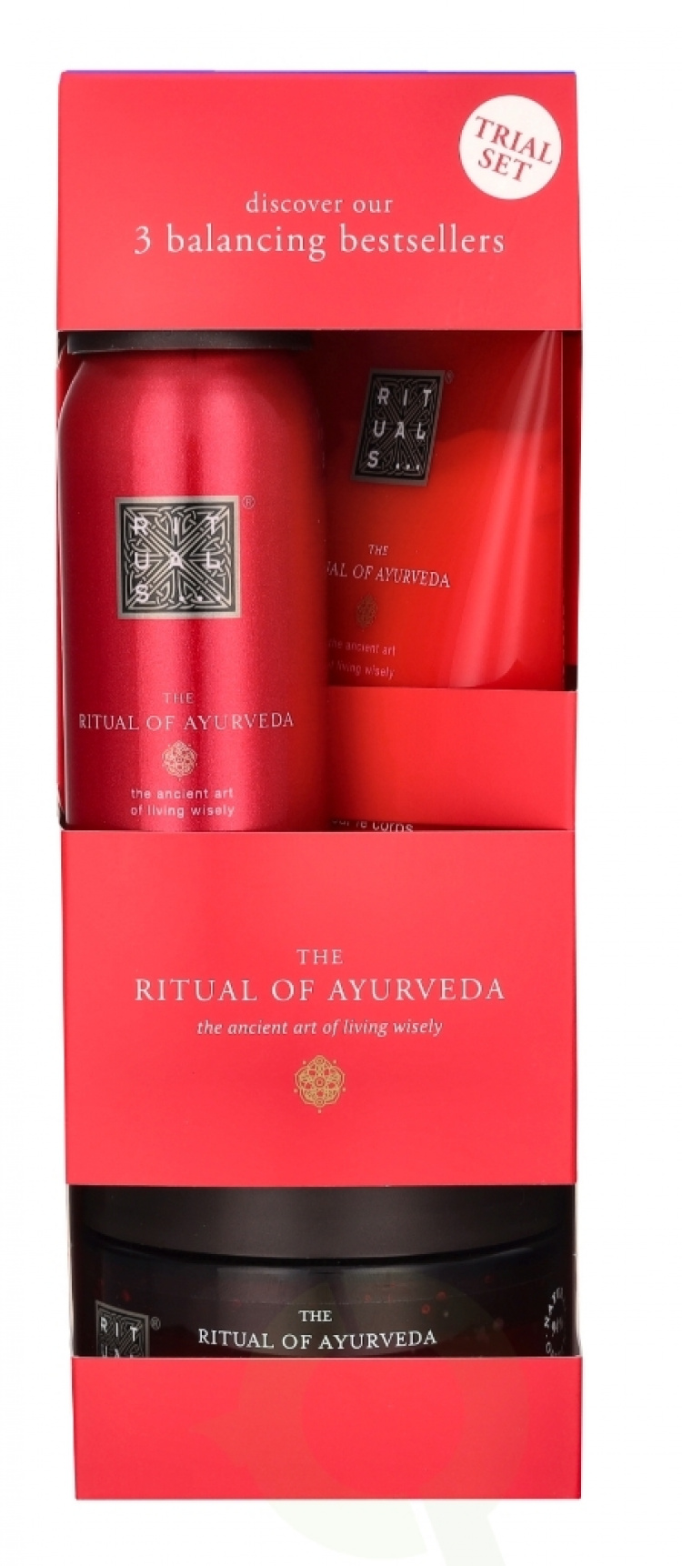 Rituals Trial Ayurveda Set 245 ml Body Scrub 125g/Body Cream 70ml/Foaming Shower Gel 50ml