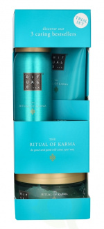 Rituals Trial Karma Set 245 ml 48h Hydrating Body Cream 70ml/Foaming Shower Gel 50ml/Softening Body Scrub 125g