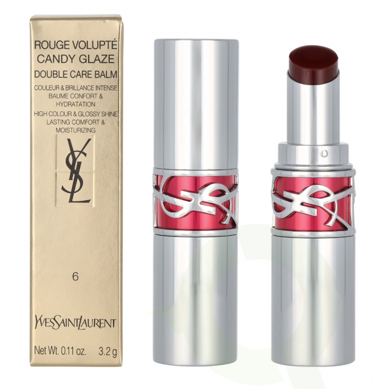 Yves Saint Laurent YSL Loveshine Candy Glaze Lipstick 3.2 g #06 Burgundy Temptation