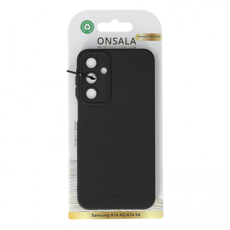 Onsala Back Silicone Touch Recycled Samsung A16 4G/A16 5G Black