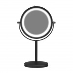 Gillian Jones Pöytäpeili vahvalla LED-valolla - Matta musta