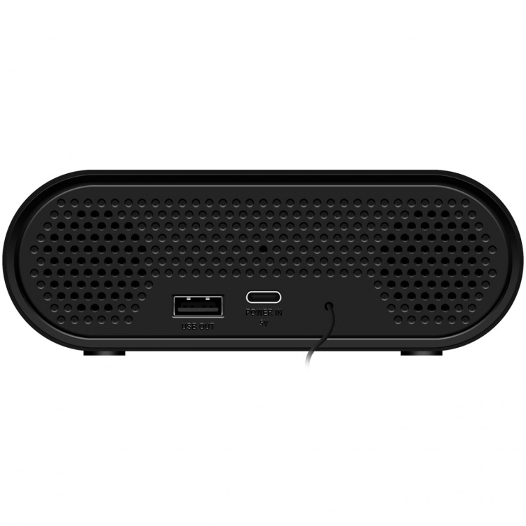 LogiLink Klockradio Temp/Luftfuktighet USB-C/Batteridrift Svart