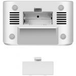 LogiLink Klockradio Temp/Luftfuktighet USB-C/Batteridrift Vit