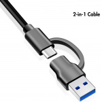 LogiLink USB-hub 4-port med separata På/Av-knappar USB-C/USB-A in USB 3.2 Gen1