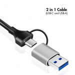 LogiLink USB-A/USB-C -> 2,5 Gigabit Nätverksadapter RJ45