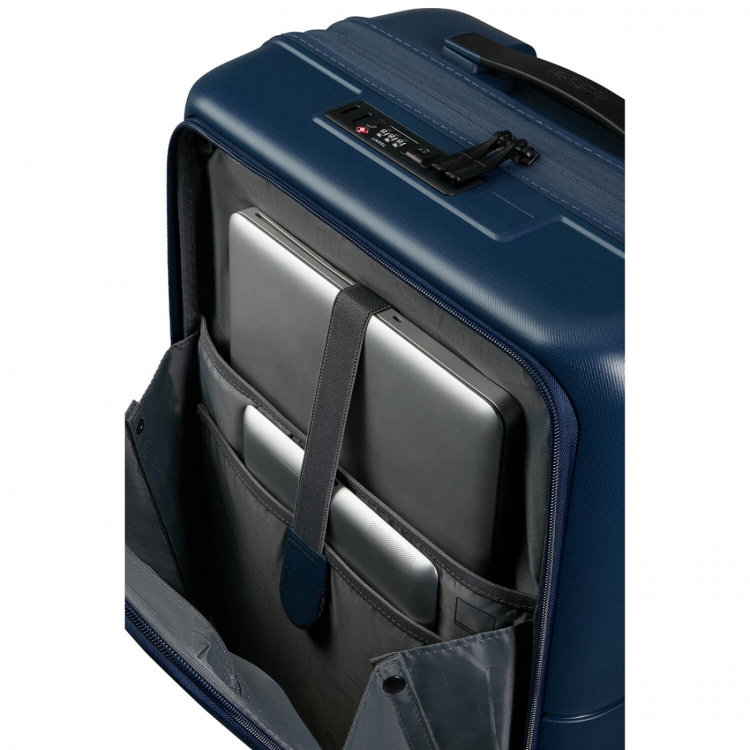 American Tourister Matkalaukku DashPop Spinner 55/23 Front Pocket Laptop Midnight Blue