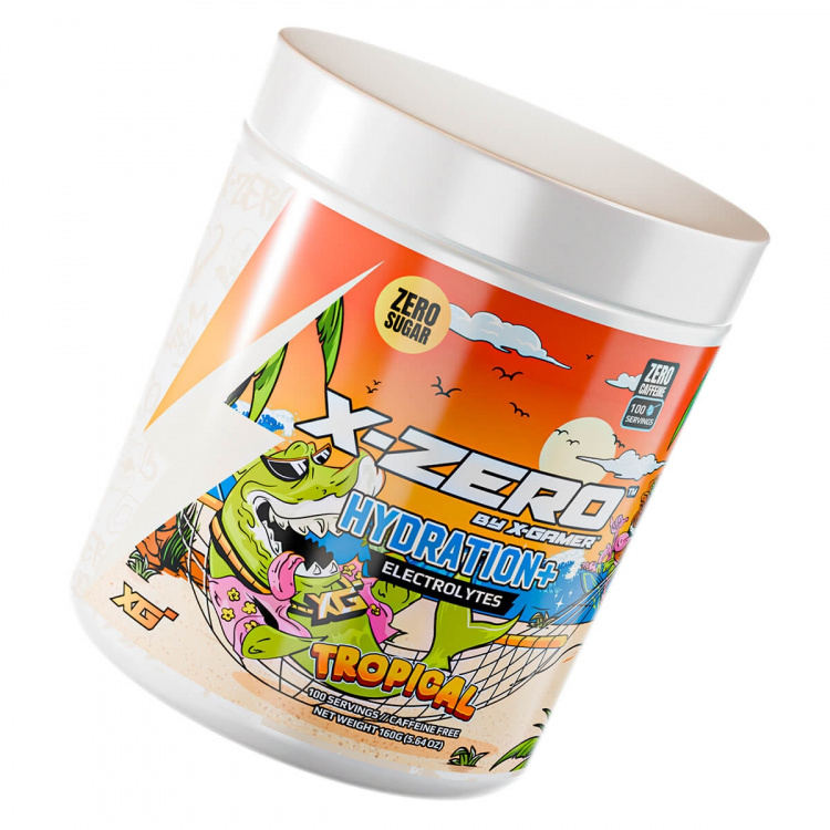 X-GAMER Energiajuomajauhe X-Zero Hydration+ 160 gram Tropical