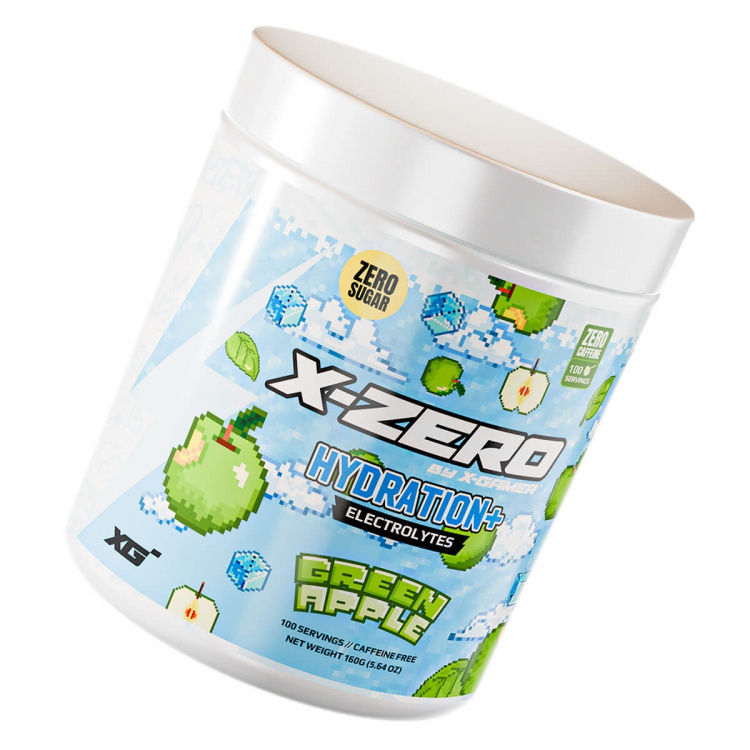 X-GAMER Energiajuomajauhe X-Zero Hydration+ 160 gram Green Apple X-GAMER Energiajuomajauhe X-Zero Hydration+ 160 gram Green Apple