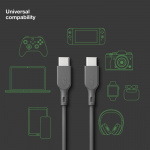 GP Kaapeli USB-C - USB-C 60W CC1P 1m