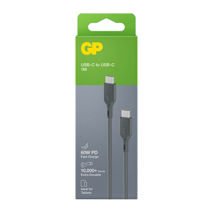 GP Kaapeli USB-C - USB-C 60W CC1P 1m