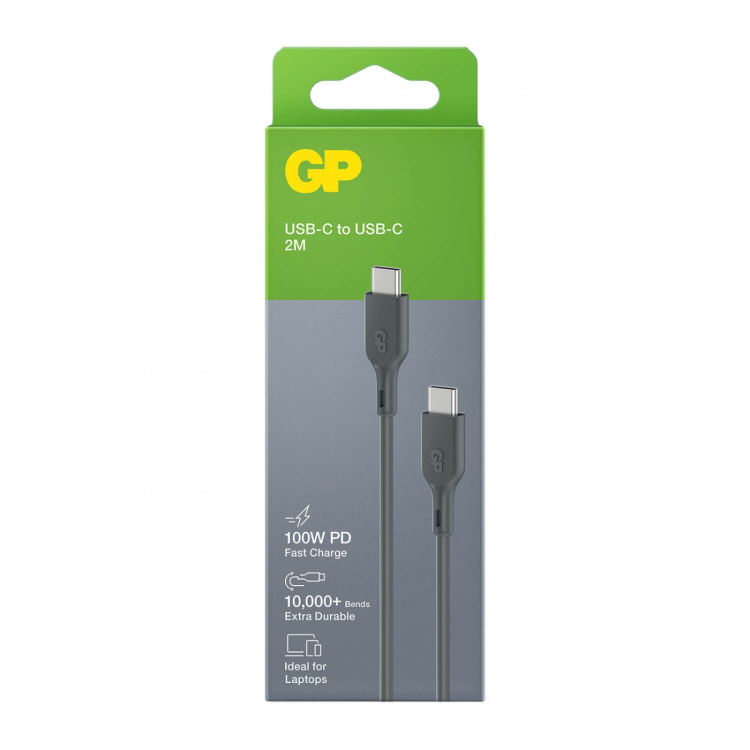 GP Kaapeli USB-C USB-C:hen 100W CC2P 2m