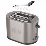 BLACK+DECKER Leivänpaahdin Toaster 2-Lohkoinen 900W Inox