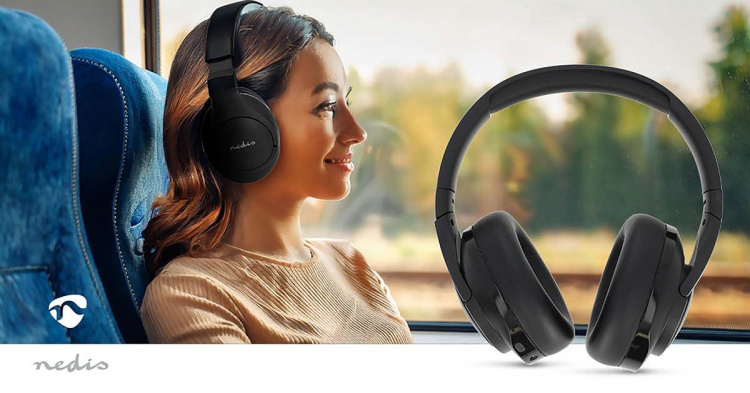 Nedis Langattomat Over-Ear kuulokkeet | Suurin akun toistoaika: 28 tuntia | Sisäänrakennettu mikrofoni | Paino-ohjaus | Hybrid (ENC + ANC) | Tuki ääniohjaukselle | Äänenvoimakkuuden Säätö | Musta Nedis Langattomat Over-Ear kuulokkeet | Suurin akun toistoaika: 28 tuntia | Sisäänrakennettu mikrofoni | Paino-ohjaus | Hybrid (ENC + ANC) | Tuki ääniohjaukselle | Äänenvoimakkuuden Säätö | Musta