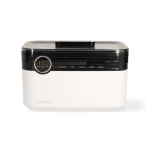 Nedis Ultraäänipuhdistin | Verkkovirtakäyttöinen | 220 - 240 V AC 50/60 Hz | Euro / Tyyppi-C (CEE 7/16) | Valkoinen | Muovi