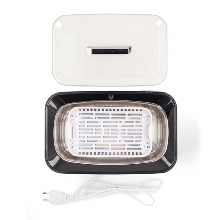 Nedis Ultraäänipuhdistin | Verkkovirtakäyttöinen | 220 - 240 V AC 50/60 Hz | Euro / Tyyppi-C (CEE 7/16) | Valkoinen | Muovi