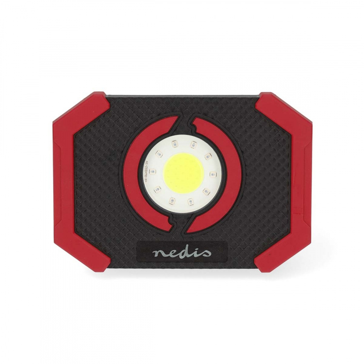 Nedis Työvalaisin | 10 W | Paristokäyttöinen | 5 V DC | N/A | Ladattava | Valon kesto: 10 h | 1000 lm | Valoalue: 30 m