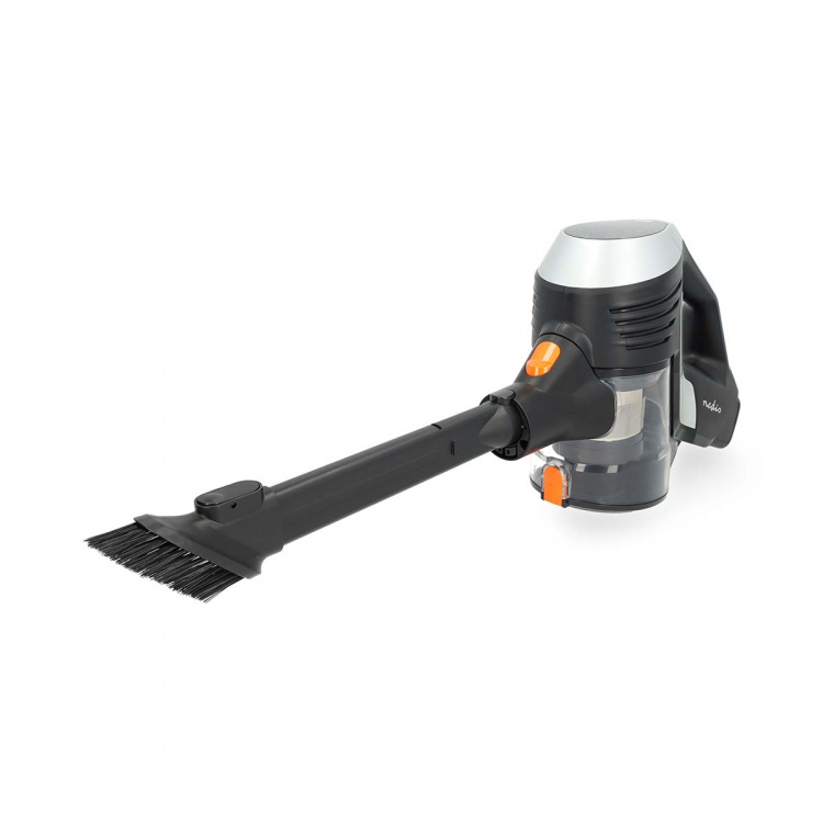 Nedis Varsi-imuri | 130 W | 25.9 VAC | Moottorisoitu harja sisäänrakennetulla valolla | 10000 Pa | HEPA ilmansuodatin | Musta / Oranssi