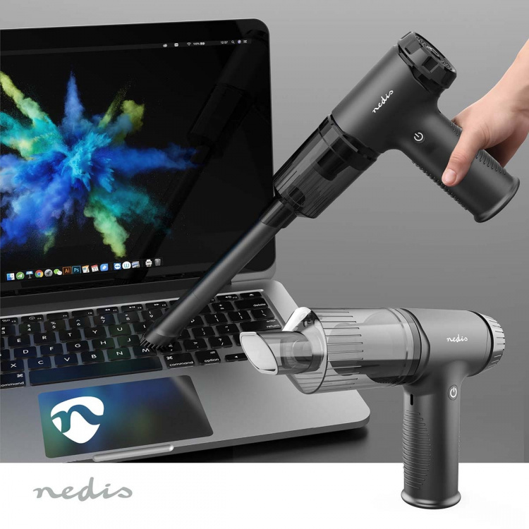 Nedis Rikkaimuri | Ilmanpuhallin | 90 W | Ladattava | Kuiva | Li-Ion | Musta