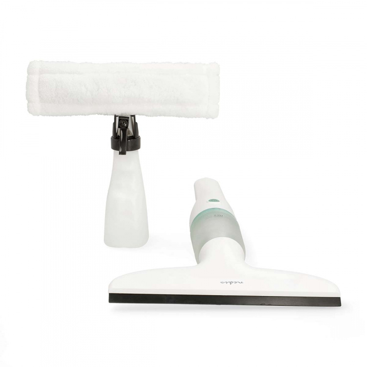 Nedis Akkutoiminen ikkunapesuri | 12 W | 1200 Pa | Likavesisäiliön tilavuus: 60 ml | Irroitettava likaveden säiliö | Valkoinen / Vihreä