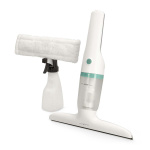 Nedis Akkutoiminen ikkunapesuri | 12 W | 1200 Pa | Likavesisäiliön tilavuus: 60 ml | Irroitettava likaveden säiliö | Valkoinen / Vihreä