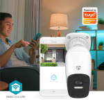 Nedis SmartLife Ulkokamera | Spotlight | 4MP Quad HD 1440p / 2560x1440 | IP66 | Maks. akunkesto: 10 Kuukautta | MicroSD (ei sisälly) / Pilvipalvelutallennus (valinnainen) | 5 V DC | Liiketunnistimella | Yökuvaus | Valkoinen Nedis SmartLife Ulkokamera | Spotlight | 4MP Quad HD 1440p / 2560x1440 | IP66 | Maks. akunkesto: 10 Kuukautta | MicroSD (ei sisälly) / Pilvipalvelutallennus (valinnainen) | 5 V DC | Liiketunnistimella | Yökuvaus | Valkoinen