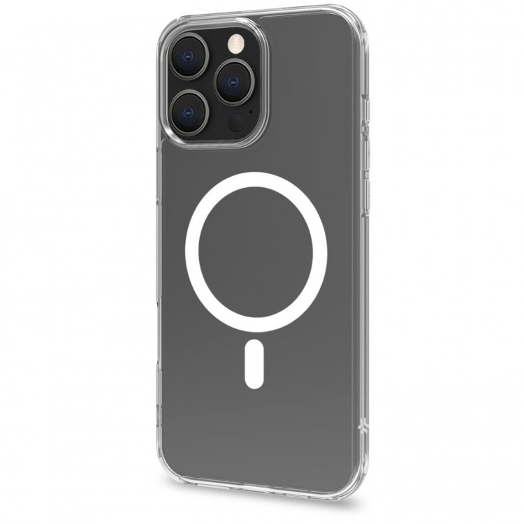 Celly Gelskinmag TPU Cover MagSafe-kompatibelt iPhone 16 Pro Max Transparent Celly Gelskinmag TPU Cover MagSafe-kompatibelt iPhone 16 Pro Max Transparent