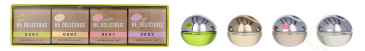 Donna Karan New York DKNY Be Delicious Women Giftset 28 ml Edp 7ml/Extra Delicious Edp 7ml/Golden Delicious 7ml/100% Deicious Edp 7ml