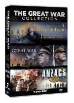 THE GREAT WORLD WAR 1 COLLECTION (7DVD BOX SET: LIMITED EDITION CONTAINS: Anzacs 5DVD MINISERIES - Great War 1 DVD - All Quiet on the Western Front 1 DVD Oscar Winner THE GREAT WORLD WAR 1 COLLECTION (7DVD BOX SET: LIMITED EDITION CONTAINS: Anzacs 5DVD MINISERIES - Great War 1 DVD - All Quiet on the Western Front 1 DVD Oscar Winner