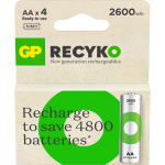 GP Paristo Recyko NiMH AA HR6 2600mAh 4-Pack GP Paristo Recyko NiMH AA HR6 2600mAh 4-Pack