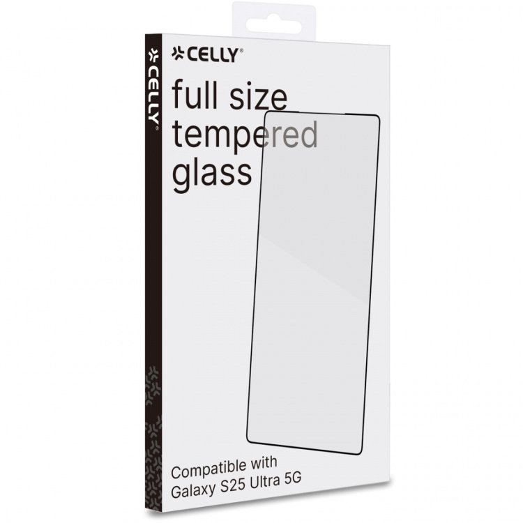 Celly Täyslasi näytönsuoja karkaistu lasi Galaxy S25 Ultra