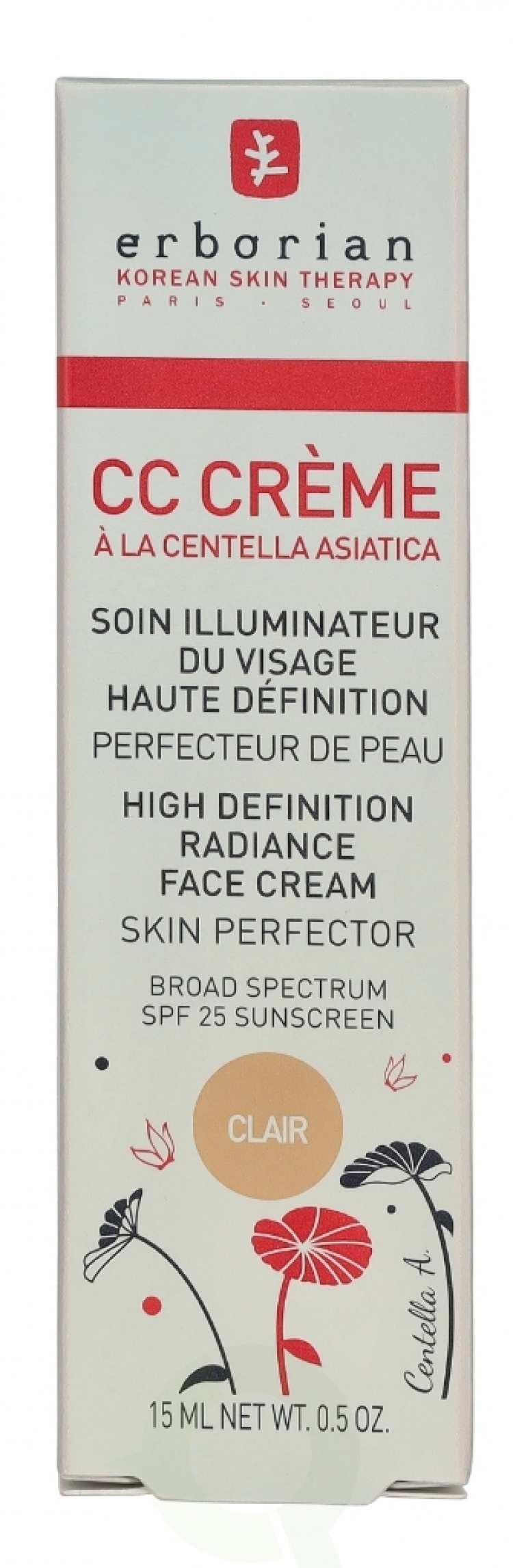 Erborian CC HD Radiance Face Cream SPF25 15 ml Clair