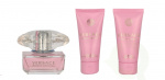 Versace Bright Crystal Giftset 150 ml Edt Spray 50ml/Bath & Showergel 50ml/Body Lotion 50ml