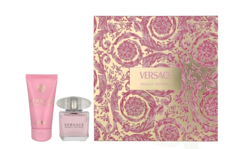 Versace Bright Crystal Giftset 80 ml Edt Spray 30ml/Luminous Body Lotion 50ml