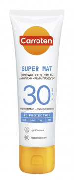 Carroten Face Super Mat Cream SPF 30 50 ml Carroten Face Super Mat Cream SPF 30 50 ml