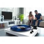 MIXX Levysoitin Vinyl Sisältää Kaiuttimet Järjestelmä 5 Stereo Valkoinen - Fyndvara 