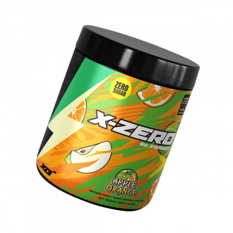 X-GAMER Energiajuomajauhe X-Zero 160 gram Apple Orange