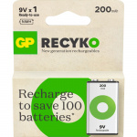 GP Paristo Recyko NiMH 9V 200mAh 1-Pack GP Paristo Recyko NiMH 9V 200mAh 1-Pack