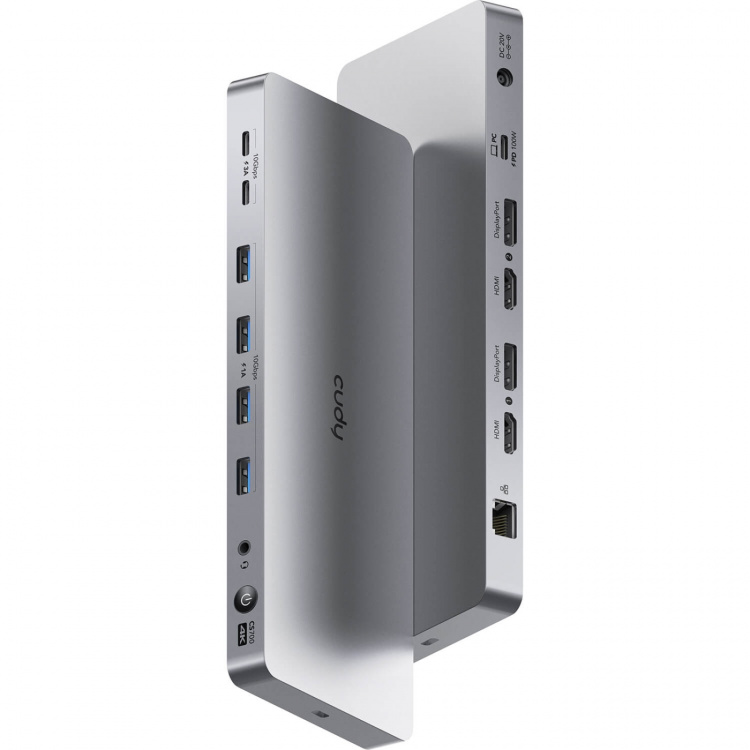 CUDY Telakointiasema CS700 10Gbps USB-C Dual 4K 150W