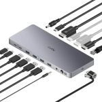 CUDY Telakointiasema CS700 10Gbps USB-C Dual 4K 150W