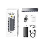 CUDY Telakointiasema CS700 10Gbps USB-C Dual 4K 150W