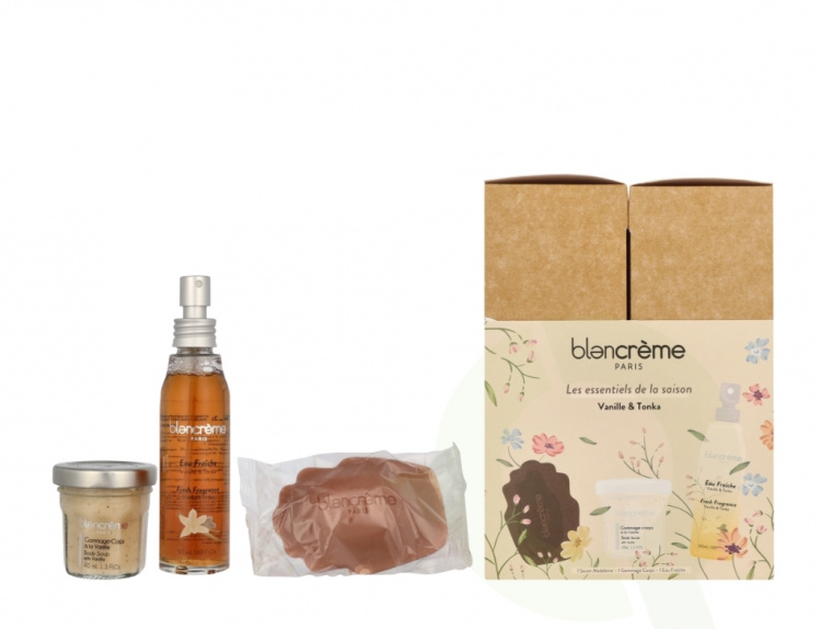 Blancreme Body Essentials Trio Set 160 ml Vanilla Fresh Water 50ml/Vanilla Scrub 40ml/Vanilla Soap 70gr